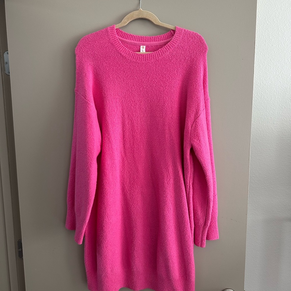 Anthropologie Pink Sweater Dress